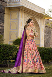 Paithani Jacquard Silk Weaving Zari Worked Lehenga Choli - women's fashion mart