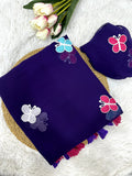 New Partywear Look Butterfly Pattern Georgette Desiner Saree  women's fashion mart