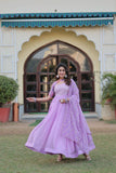 Adorable Faux Georgette Rich Position Printed Gown With Dupatta - women's fashion mart