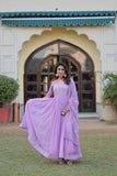 Adorable Faux Georgette Rich Position Printed Gown With Dupatta - women's fashion mart