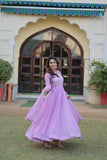 Adorable Faux Georgette Rich Position Printed Gown With Dupatta - women's fashion mart