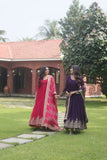Aesthetic Faux Georgette Multi Sequins Worked Gown - women's fashion mart