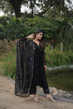 Alia Cut Faux Georgette Function Wear Embroidered Gown - women's fashion mart