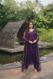 Alia Cut Faux Georgette Function Wear Embroidered Gown - women's fashion mart