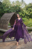 Alia Cut Faux Georgette Function Wear Embroidered Gown - women's fashion mart