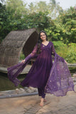 Alia Cut Faux Georgette Function Wear Embroidered Gown - women's fashion mart