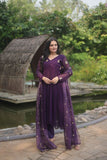 Alia Cut Faux Georgette Function Wear Embroidered Gown - women's fashion mart