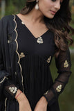 Alia Cut Faux Georgette Function Wear Embroidered Gown - women's fashion mart