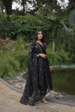 Alia Cut Faux Georgette Function Wear Embroidered Gown - women's fashion mart