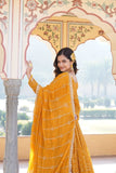 Alluring Faux Georgette Heavy Sequins Thread Embroidered Lehegna Choli Set -Lehenga Choli Rama / Semi Stitched women's fashion mart