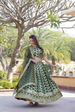 Amazing Viscous Jacquard Heavy Sequins Embroidered Lehenga Choli Set -Lehenga Choli Magenta / Semi Stitched women's fashion mart