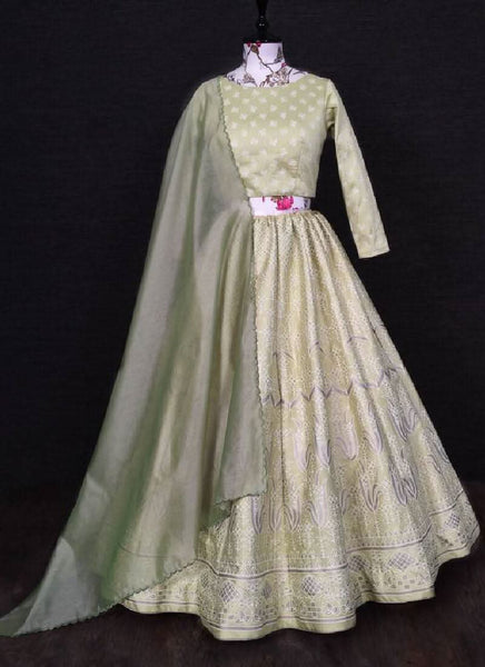 Astonishing Heavy Work Embroidered Lehenga Choli -Lehenga Choli Semi Stitched women's fashion mart
