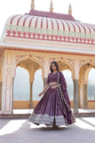 Attractive Pure Viscous Georgette Heavy Sequins Embroidered Lehenga Choli Set -Lehenga Choli Rani / Semi Stitched women's fashion mart