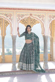 Attractive Pure Viscous Georgette Heavy Sequins Embroidered Lehenga Choli Set - women's fashion mart