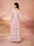 Baby Pink Embroidered Anarkali Gown - women's fashion mart