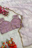 Baby Pink Designer Net Saree For Reception  women's fashion mart