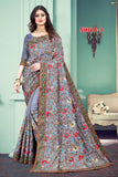 beautiful Designer Saree on premium Dolla fabric with kashmiri Embroidery work - women's fashion mart