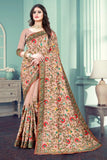 beautiful Designer Saree on premium Dolla fabric with kashmiri Embroidery work - women's fashion mart