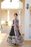 Beautiful Faux Georgette Zari Sequins Embroidered Gown - women's fashion mart
