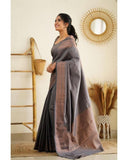 Beautiful Kanjivaram Woven Silk Saree With Blouse Piece - women's fashion mart