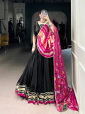 Black Color Lace Touch Up Silk Georgette Chaniya Choli