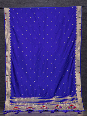 Blue Color Zari Weaving Work Jacquard Paithani Dupatta - women's fashion mart