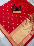 Bollywood Style Chaand Buta Banarasi Silk Saree - women's fashion mart