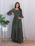 Georgette Crop-Top & Sharara Set -Co-Ord Semi Stitched women's fashion mart