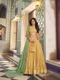 Yellow Color Haldi Wear Chaniya Choli