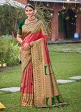 Dusty Pink Kanjivaram Silk Saree