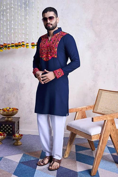 Celebrate Navratri Men's Garba New Look Kurta Style  women's fashion mart