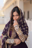 Charming Faux Georgette Sequins Embroidered Gown With Dupatta - women's fashion mart