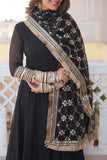 Charming Faux Georgette Sequins Embroidered Gown With Dupatta - women's fashion mart