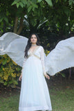 Charming Faux Georgette Zari Sequins Worked Gown - women's fashion mart