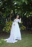 Charming Faux Georgette Zari Sequins Worked Gown -Gowns Rani Pink / M women's fashion mart