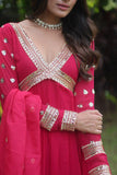 Charming Faux Georgette Zari Sequins Worked Gown - women's fashion mart