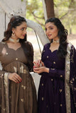 Charming Vichitra Shimmer Rich Sequins Embroidered Gown -Gowns Beige / M women's fashion mart