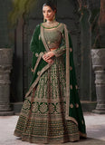 Unforgettable Georgette Zarkan Bridal Wedding Lehenga Choli - women's fashion mart