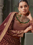 Unforgettable Georgette Zarkan Bridal Wedding Lehenga Choli - women's fashion mart