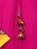Pink Color Embroidery Aari Worked Cotton Chaniya Choli - women's fashion mart