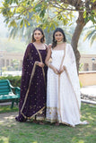Dazzling Faux Georgette Sequins Embroidered Designer Gown - women's fashion mart