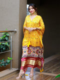 Mustered Color Digital Print Pure Gaji Silk Kaftan -kaftan online Default Title women's fashion mart