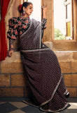 Classic Black Heavy Georgette Digital Printed Saree - women's fashion mart