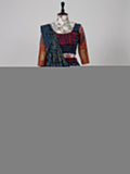 Navy Blue Color Bandhani Printed Pure Gaji Silk Navaratri Chaniya Choli