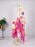 Multi Color Printed Gaji Silk Festive Wear Dupatta