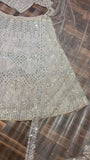 Beige Cream Colour Sequence Dori Work Designer Lehenga Choli  women's fashion mart
