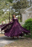 Elegant Red Anarkali Suit with Embellished Dupatta - women's fashion mart
