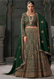 Elegant Designer Georgette Zarkan Bridal Wedding Lehenga Choli - women's fashion mart