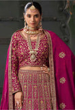 Elegant Designer Georgette Zarkan Bridal Wedding Lehenga Choli - women's fashion mart