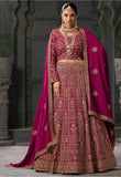 Elegant Designer Georgette Zarkan Bridal Wedding Lehenga Choli - women's fashion mart